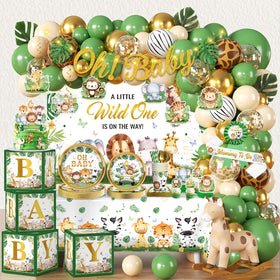 cocomigo safari backdrop highlights jungle theme for baby boy shower photos