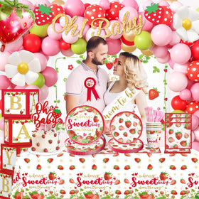 Cocomigo strawberry tableware collection keeps servings tidy and themed