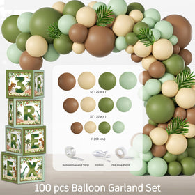 cocomigo three rex balloon boxes simplify decor setup and cleanup.