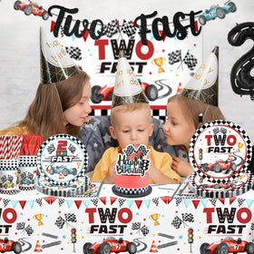 cocomigo Two Fast balloon set with latex balloons and foil 2 for festive vibe