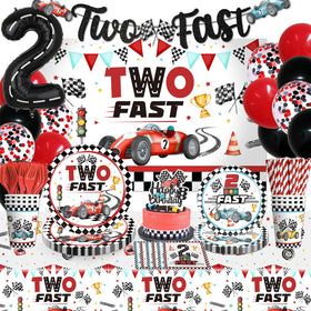 cocomigo Two Fast backdrop for a hassle-free racing-themed 2nd birthday party