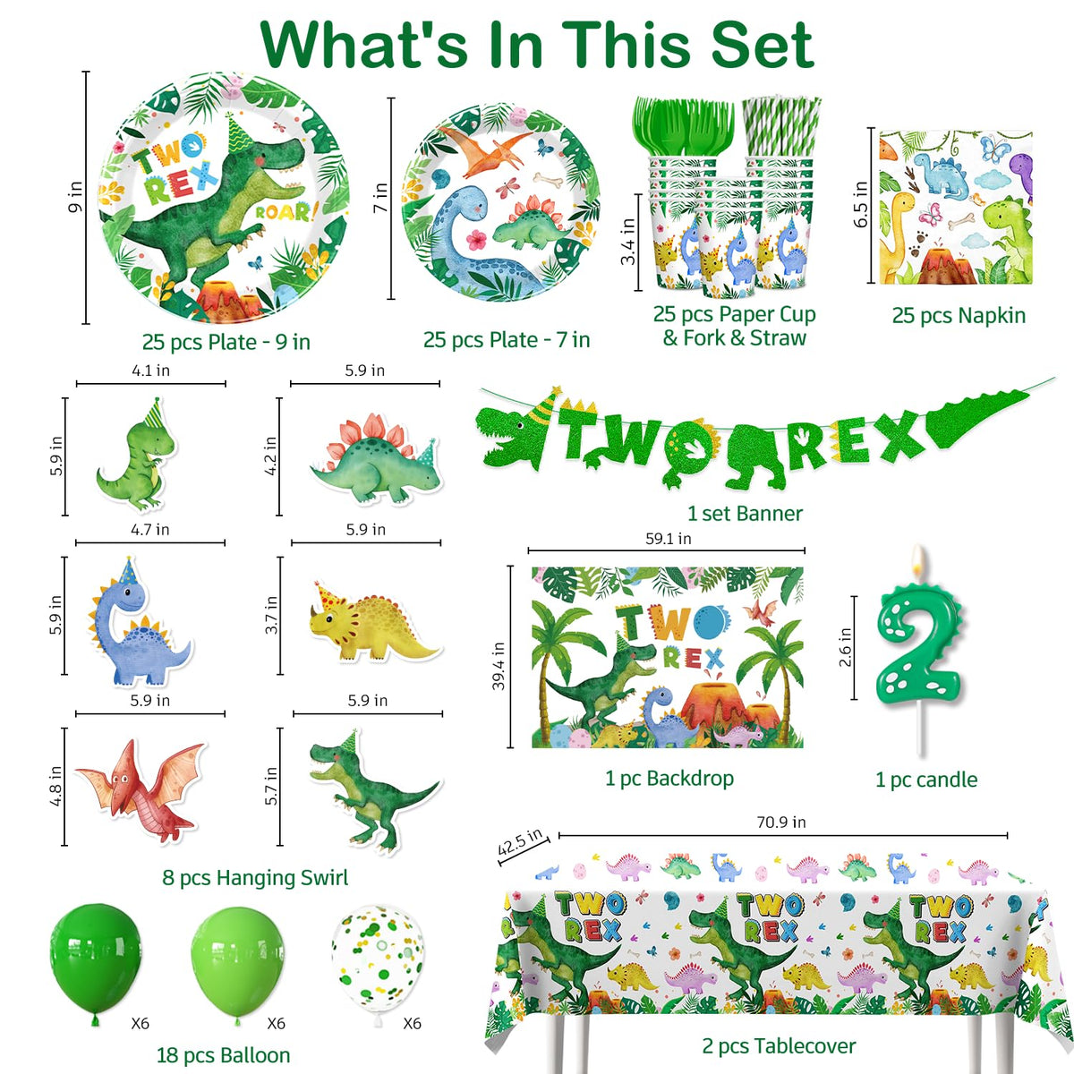 Cocomigo Two Rex 9-inch plates sturdy for meals