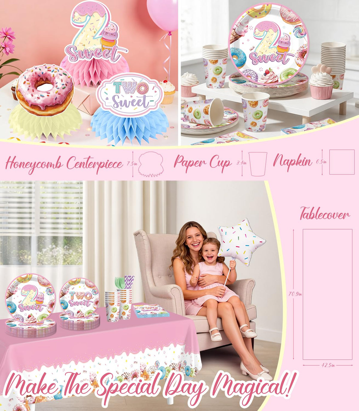 Cocomigo Two Sweet centerpieces elevate tabletops with coordinated design