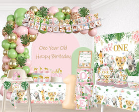 Cocomigo Wild One balloon arch kit adds colorful celebration
