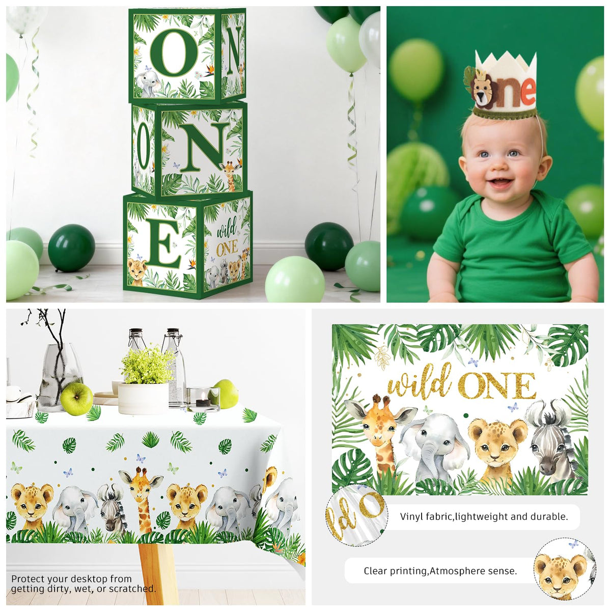Cocomigo Wild One cupcake toppers brighten treats and photos