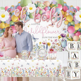 Cocomigo Wildflower backdrop offers a reusable, elegant photo area.