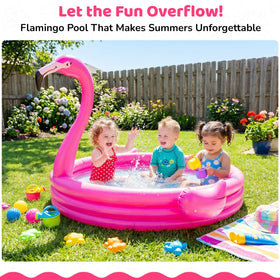 Coconut Float 48-inch kiddie pool in use by kids for splash time