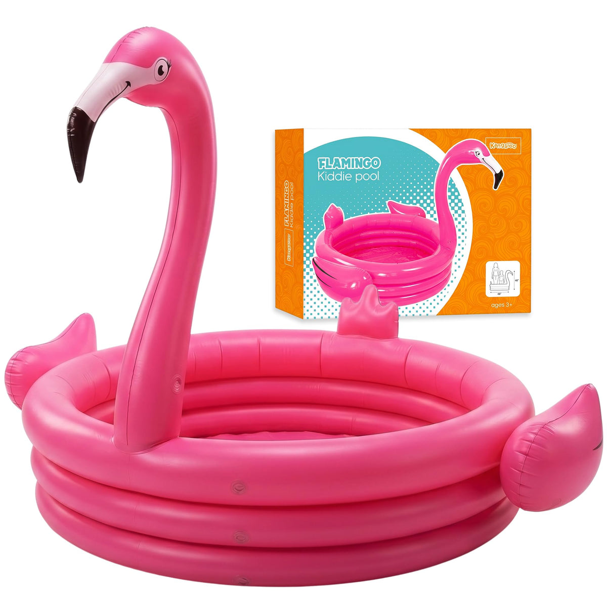 Coconut Float pink flamingo pool inflatable for toddlers' outdoor play