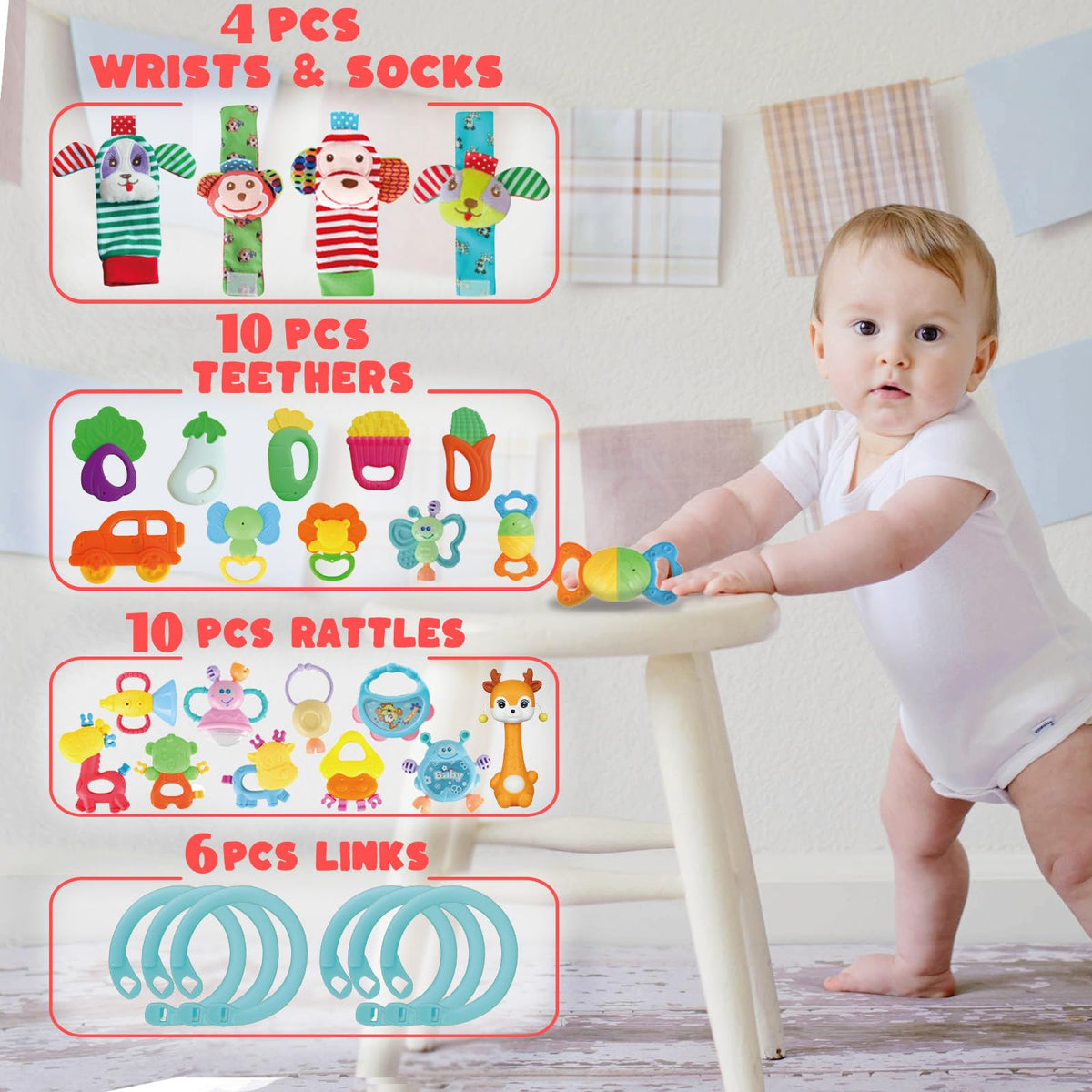 Cocurb silicone teether features safe, bite-friendly texture for soothing gums during teething.