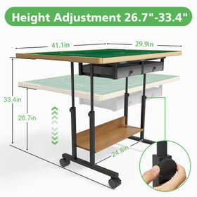 CODACE puzzle table tilting surface reduces neck strain during assembly