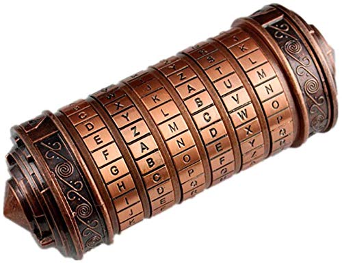 coejokno Cryptex Da Vinci Code Box cover, eye-catching puzzle centerpiece for gifts.