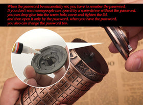 coejokno Cryptex Da Vinci Code romantic scene, ideal for anniversaries and Valentine surprises.