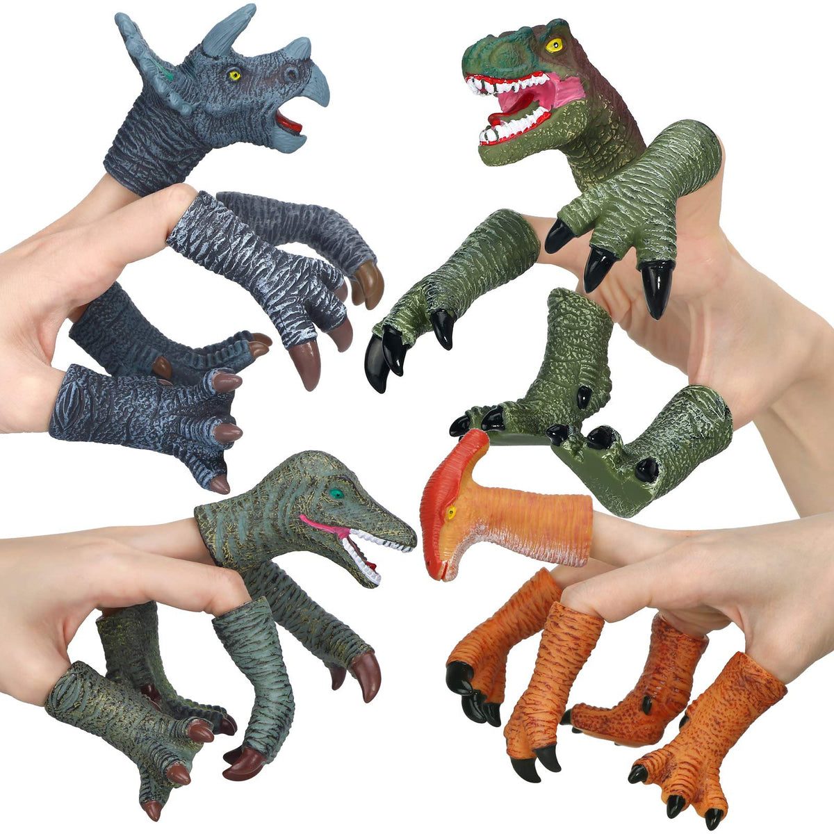 COGO MAN Tyrannosaurus head puppet for storytelling and play.