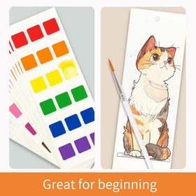 COIPLAY portable watercolor kit ideal for travel and school use.