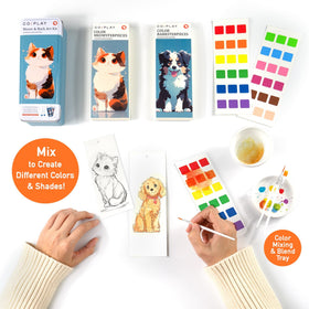 COIPLAY watercolor paper included for ready-to-paint sessions.