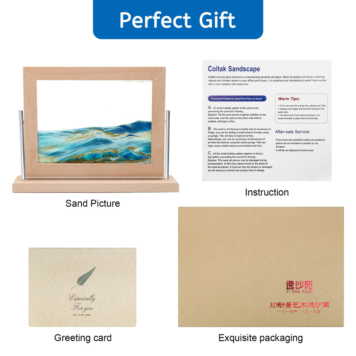 Coitak gift-worthy sand art for birthdays and celebrations