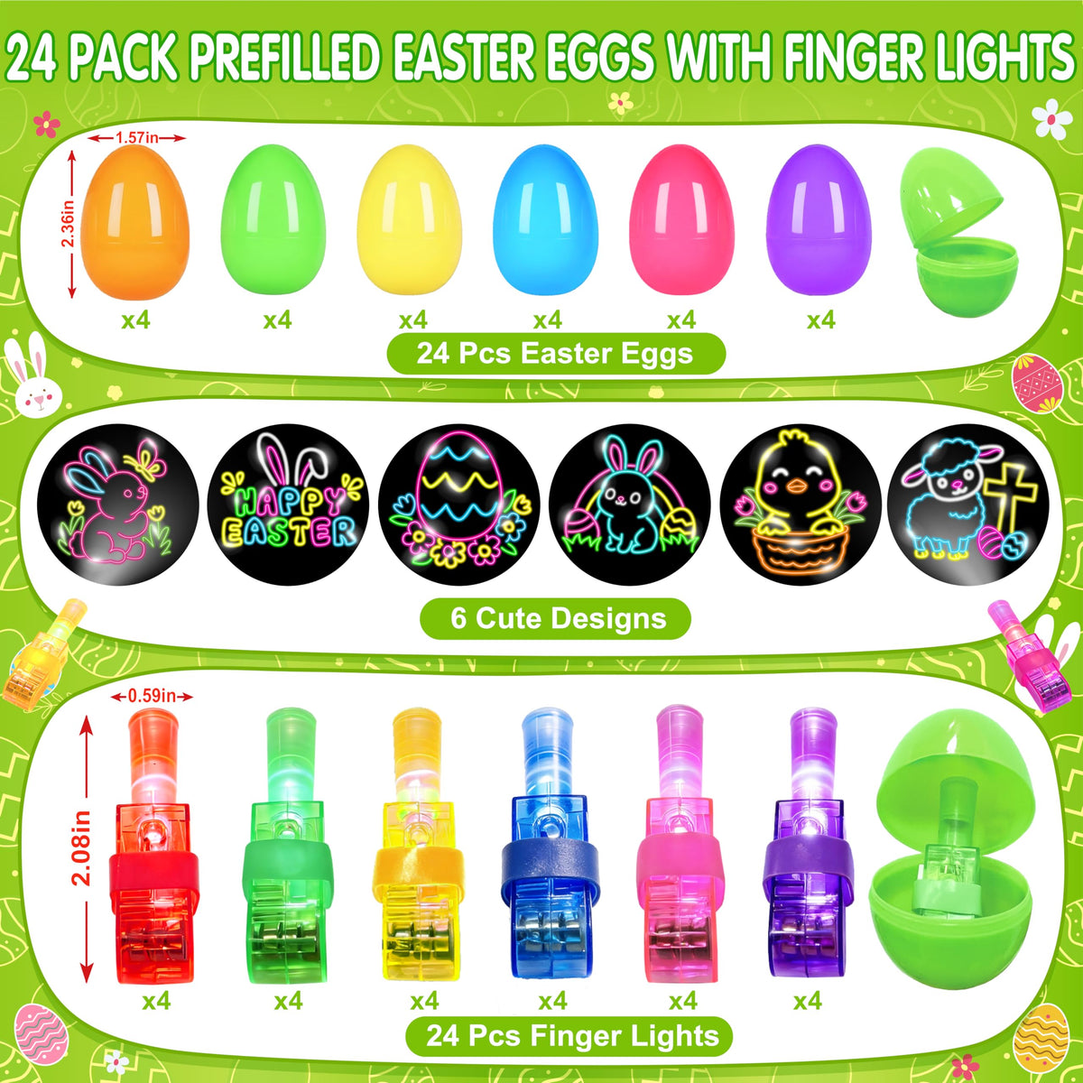 COKOKA durable plastic finger lights are kid-safe and reusable.