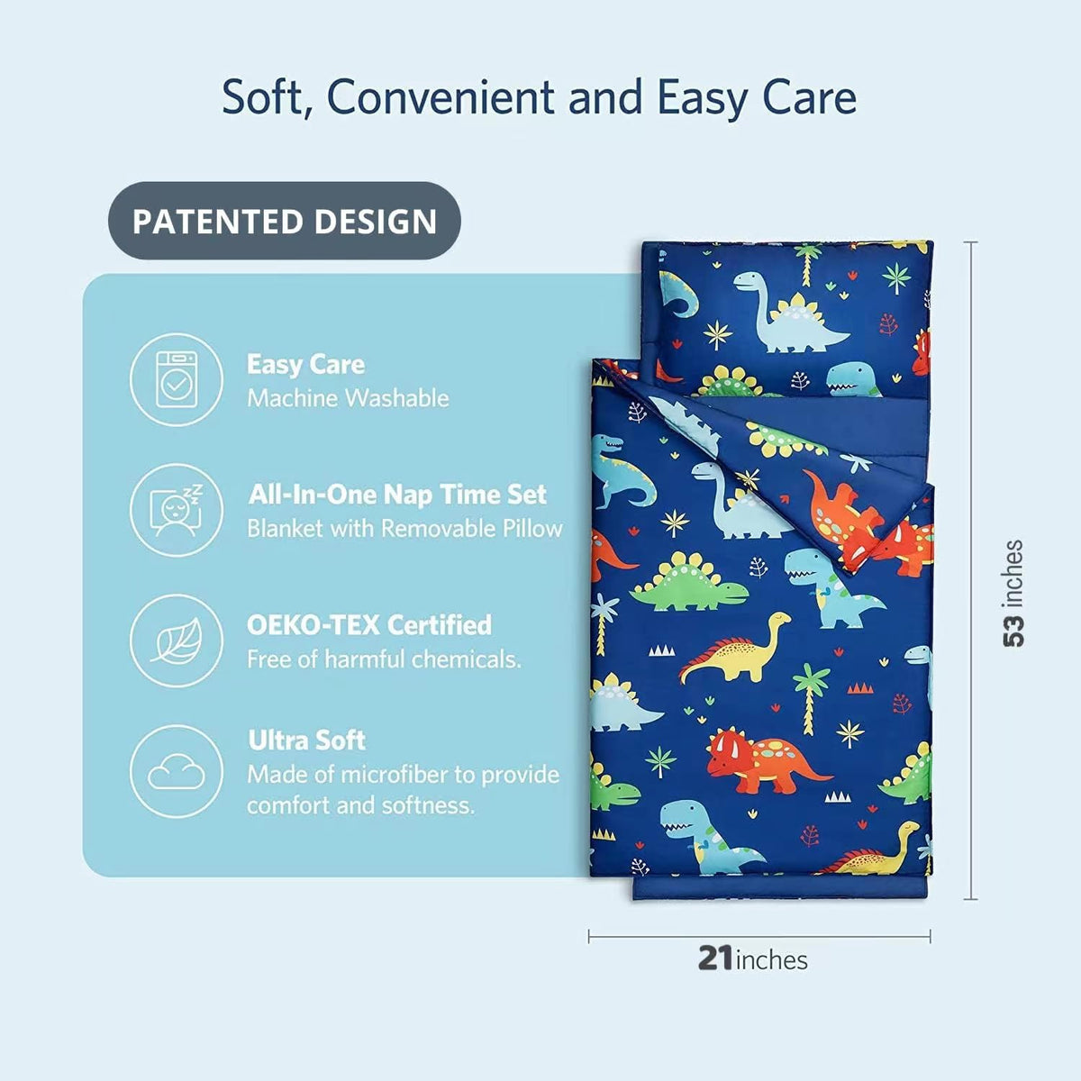 Cokouchyi nap mat roll-and-carry design simplifies daycare transitions