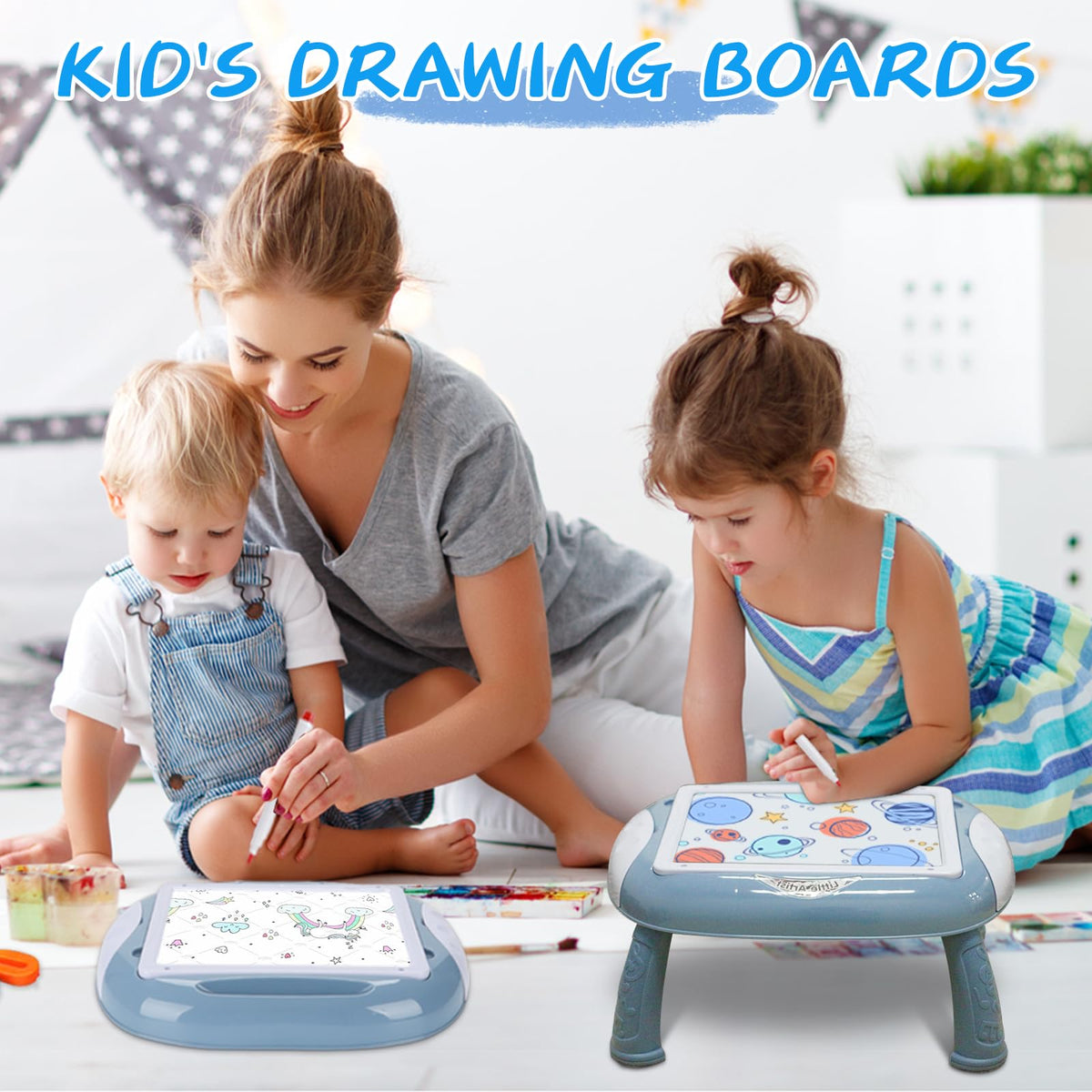 Cokzer colored pens and chalks set for vibrant art and writing practice.