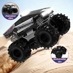 Cokzer Cyber Truck RC Car front headlights for night racing.