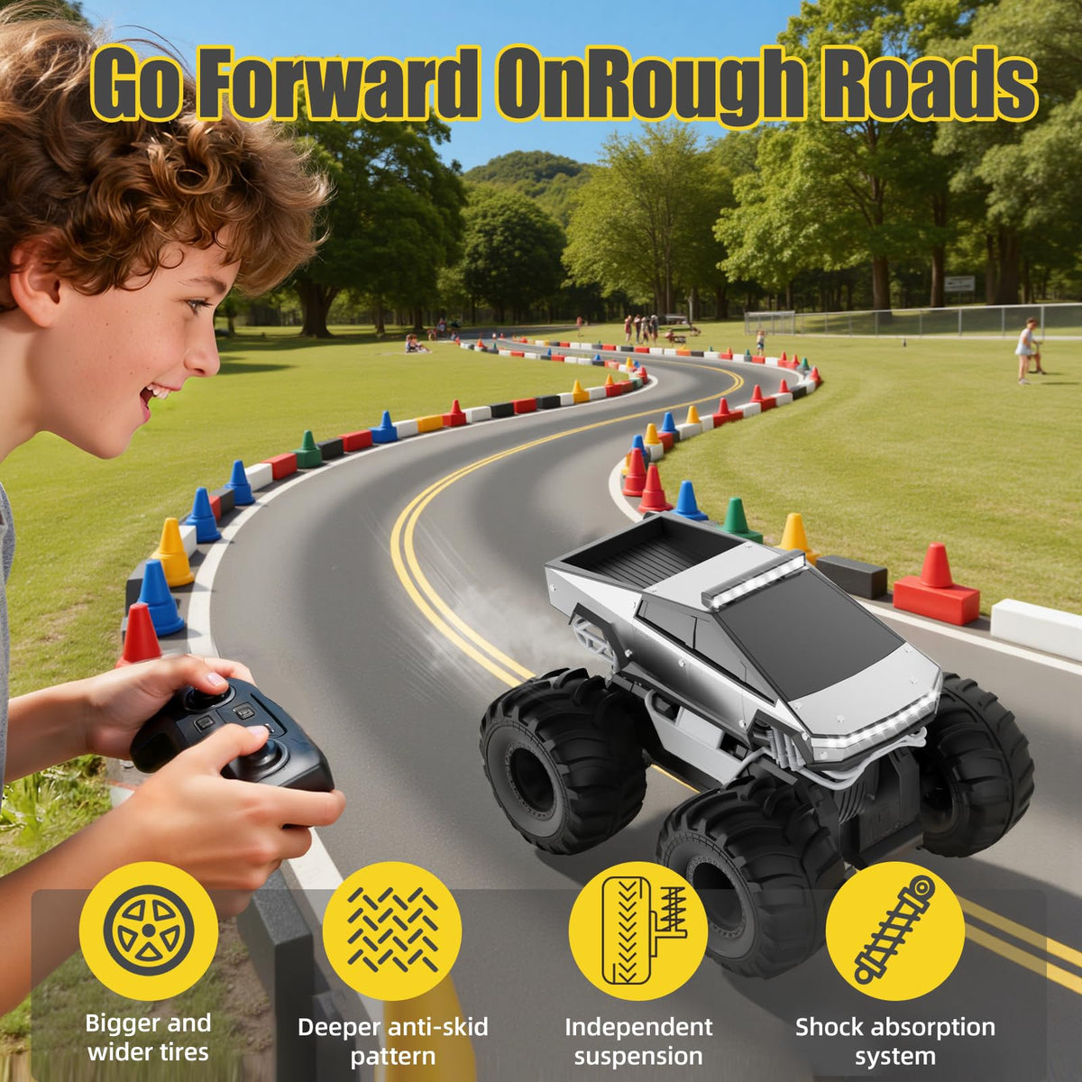 Cokzer 4WD dual-motor drivetrain powering tough terrain