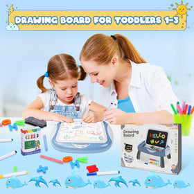 Cokzer doodle table with removable legs for table or lap play.