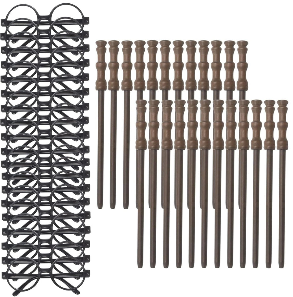 Col-Pary wand pencils 24-pack with realistic wand design for writing and cosplay