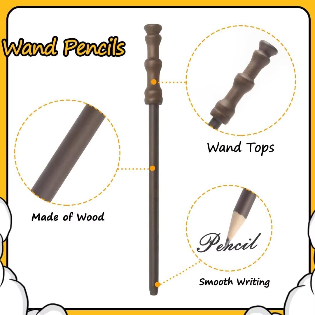 Col-Pary wand pencils close-up showing wood texture and safety unsharpened tips