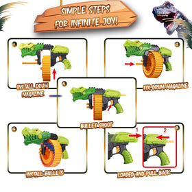 Coldfire pump-action blaster fires one dart at a time.