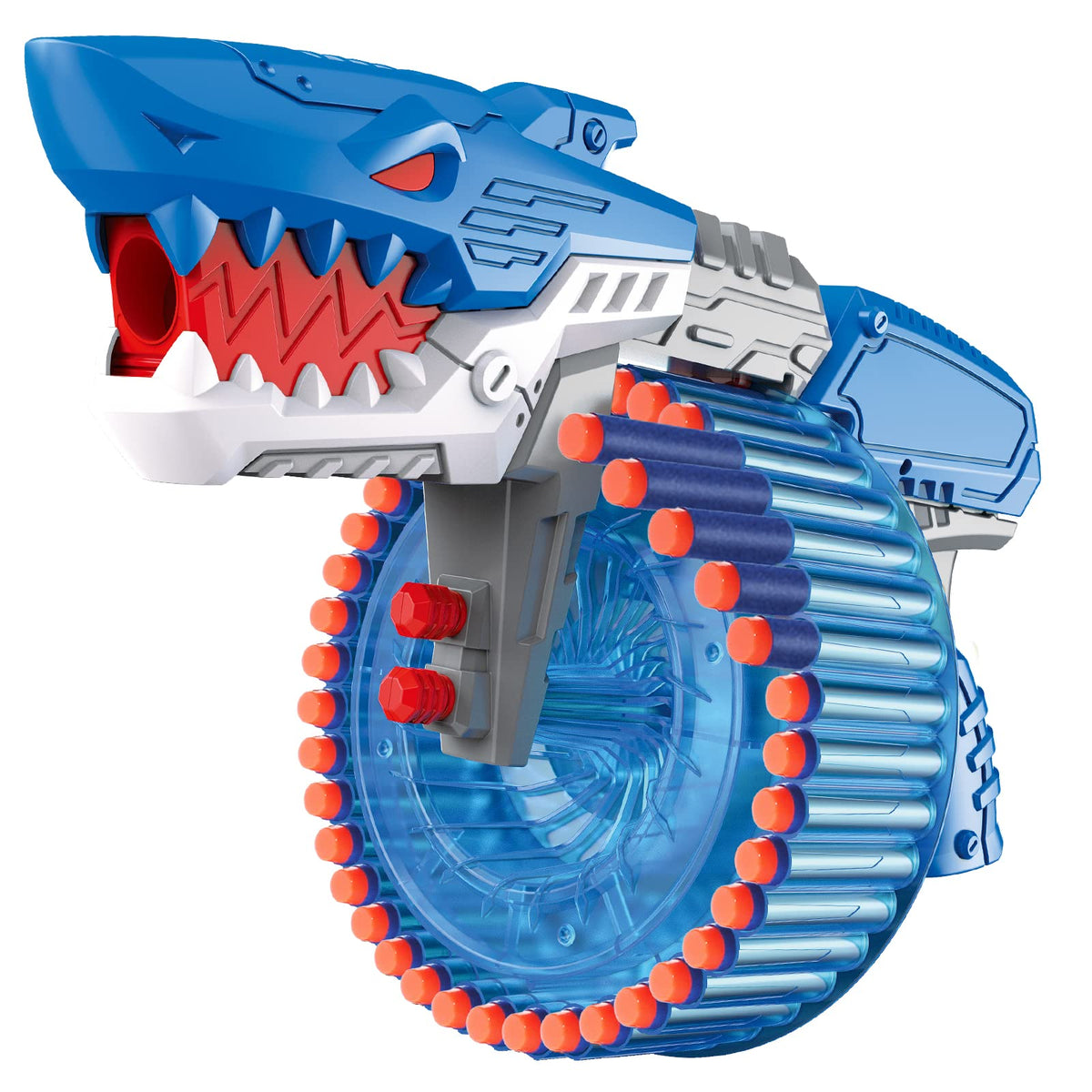 Coldfire soft bullet toy gun with 40-dart drum for versatile indoor and outdoor play