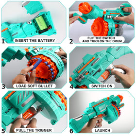 ColdFire USB rechargeable battery powering long-lasting toy battles.