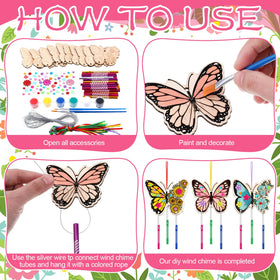Colingmill painting kit with silk thread and stickers for easy assembly.