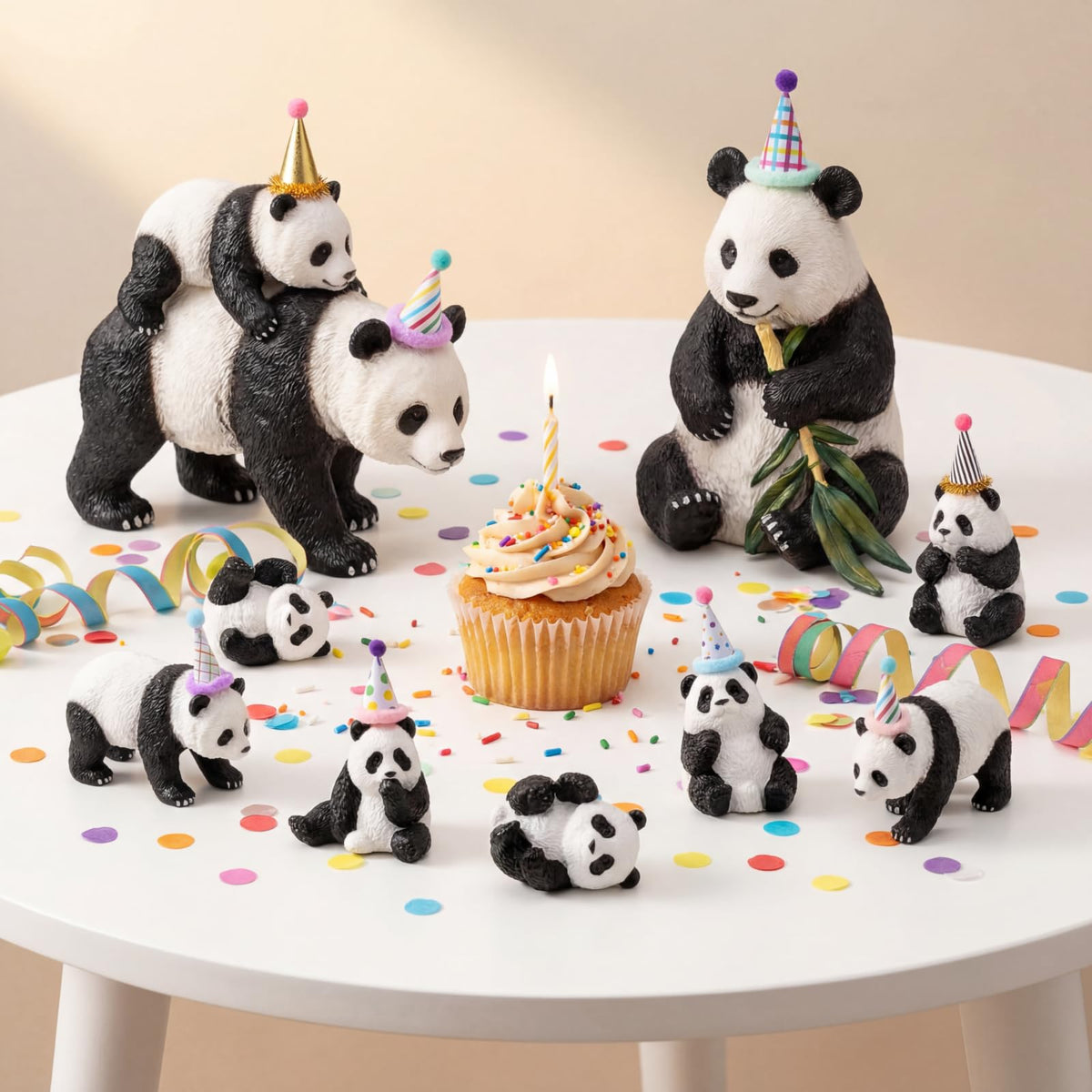 Colingmill easy cake decoration; place toppers on cupcakes or cakes.