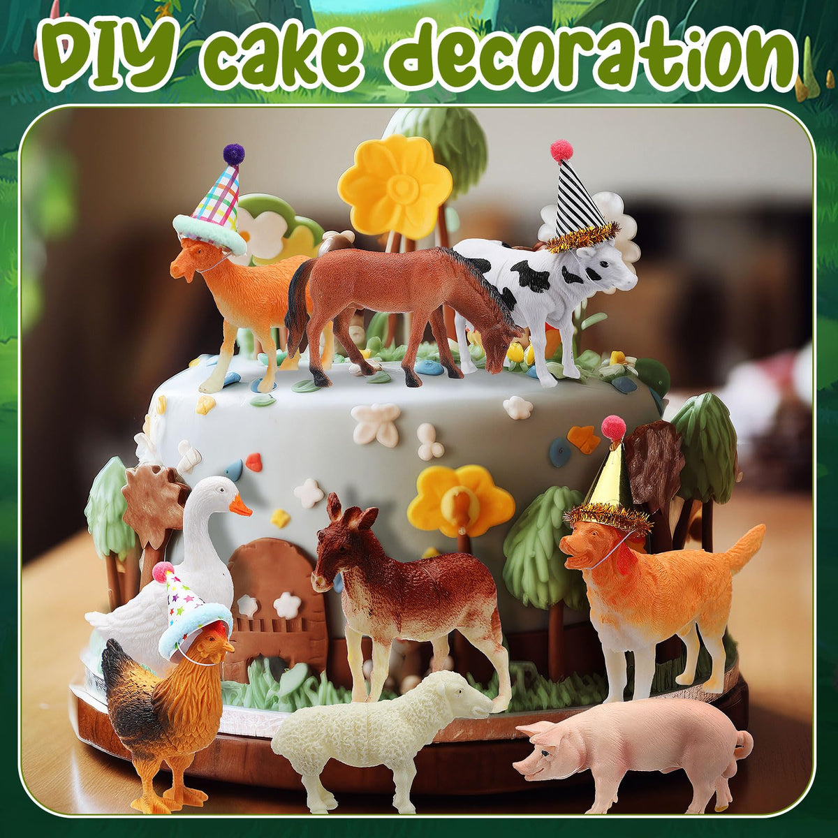 Colingmill mini birthday hats decorate cupcakes and cakes elegantly