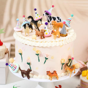 Colingmill mini birthday hats top cupcakes with colorful flair.