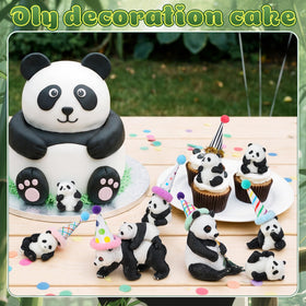 Colingmill party setup with pandas inspires creative cake designs.