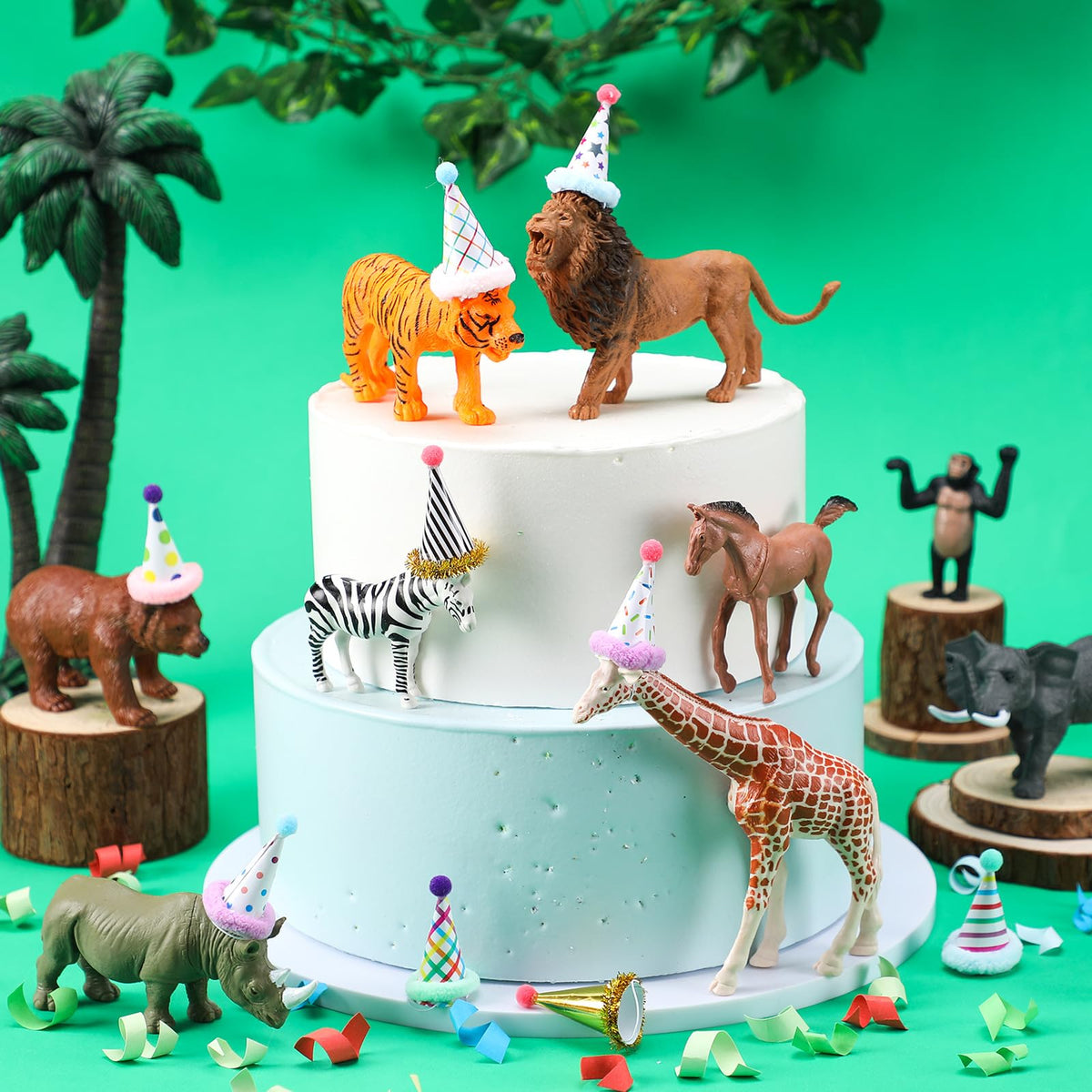 Colingmill safari-themed cake decor set boosts party ambiance