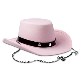 COLLECT PRESENT baby cowboy hat pink front view for cute photos.