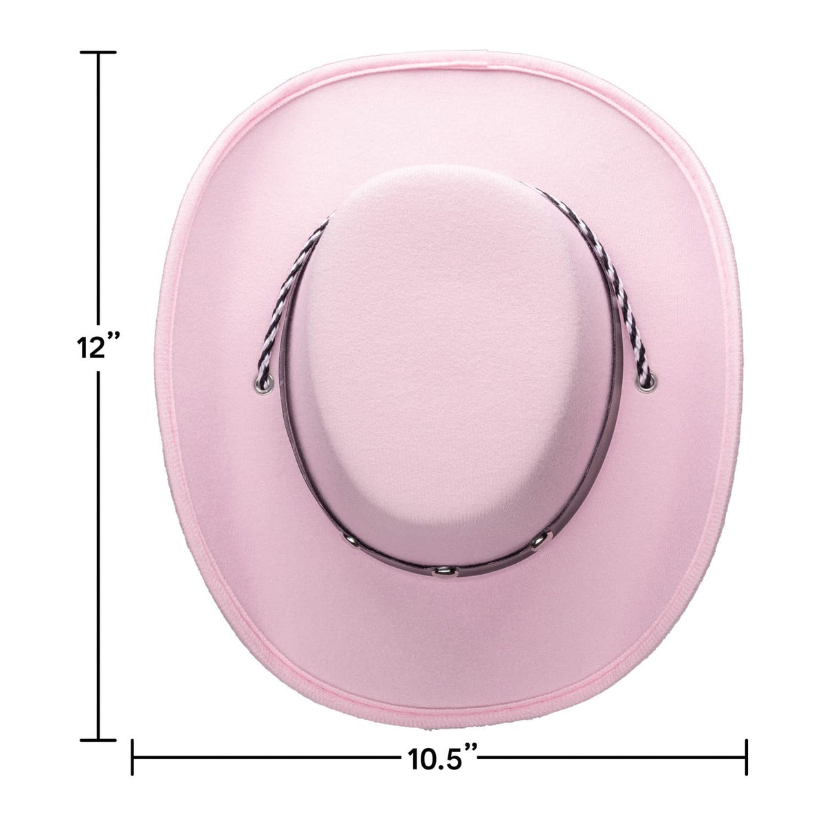COLLECT PRESENT baby cowgirl hat pink side view for parties.