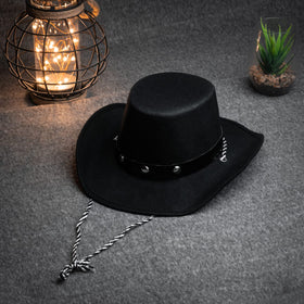 Collect Present brown-toned baby cowboy hat suitable for boys and girls at Halloween