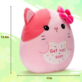 Colliyarko Cat Pillow hugged by child shows soft fur and companionship