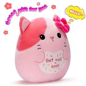 Colliyarko Cat Plush in living room scene creates playful comforting ambience