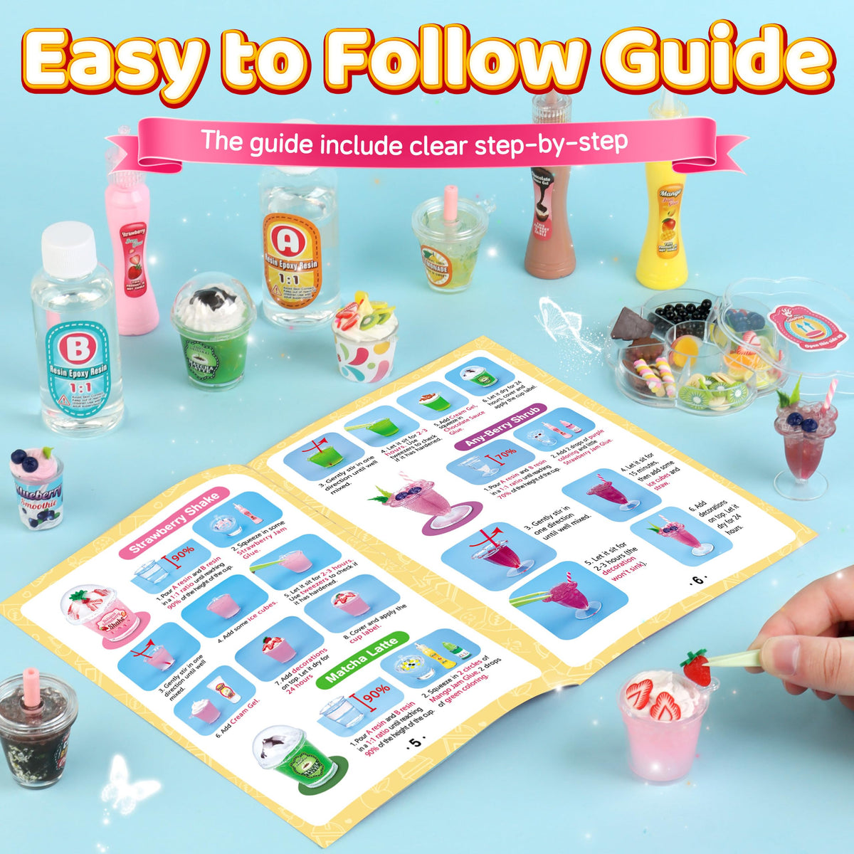 ColoPlay 20 drink recipes guide with step-by-step visuals