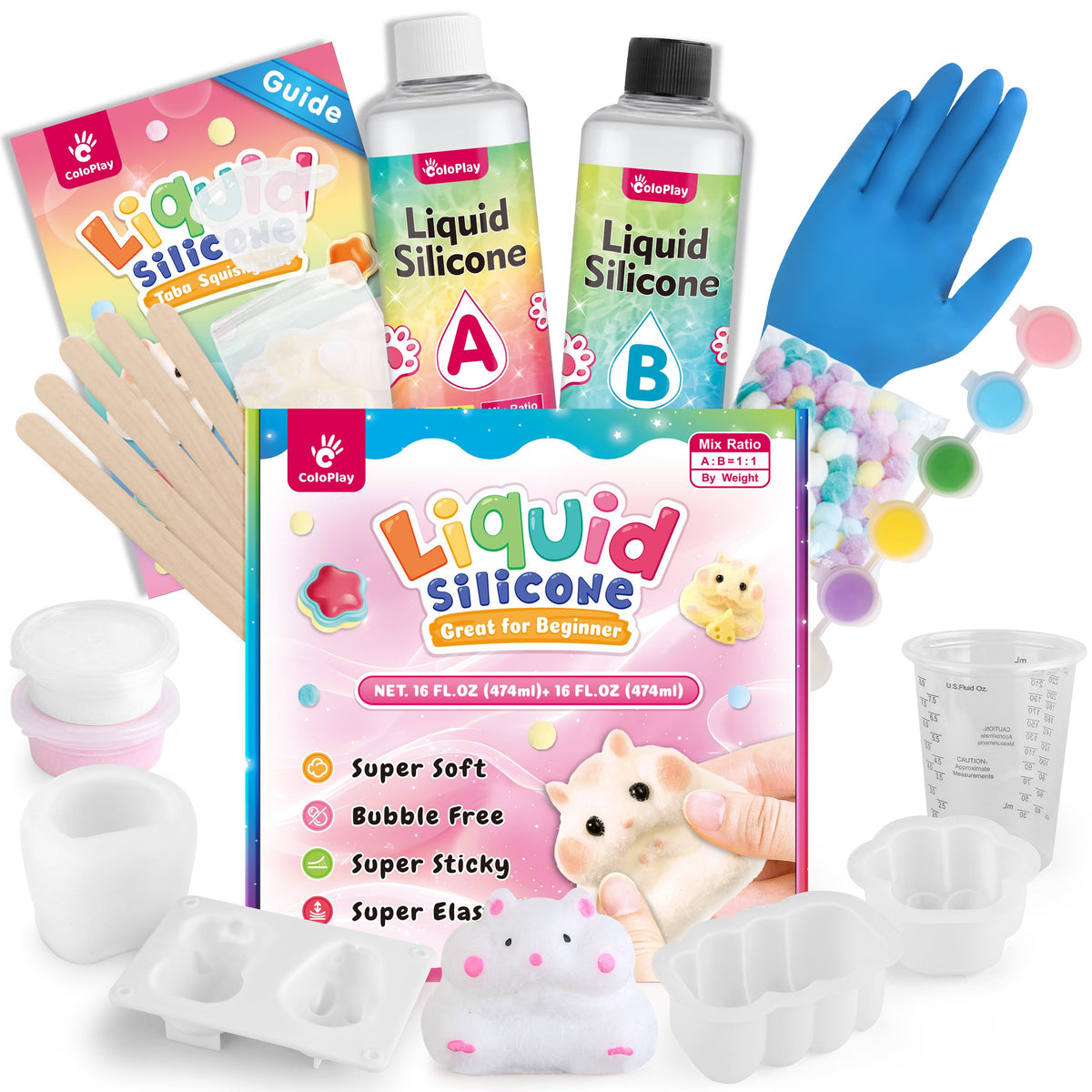 ColoPlay Taba Squishy Kit bundle ready for your first project