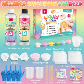 ColoPlay Taba Squishy Kit contents displayed for a complete, guided crafting experience