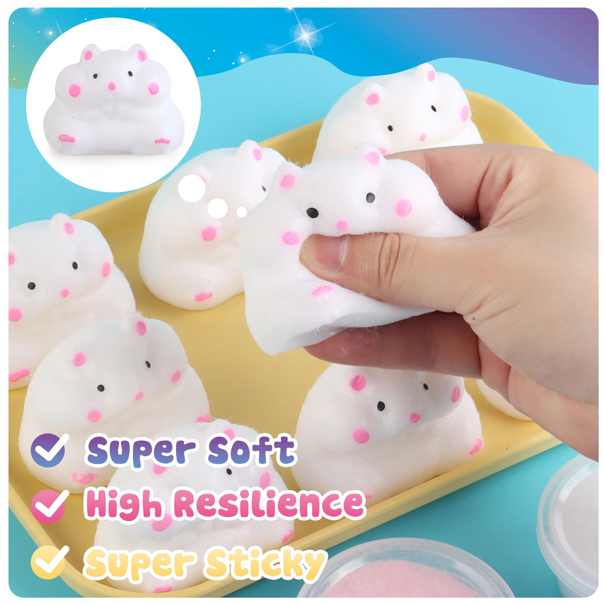 ColoPlay Taba flocking powder adds texture to squishies