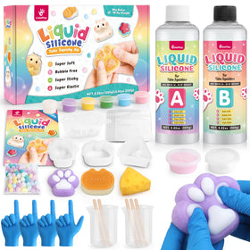 Packaging for ColoPlay Taba Squishy Kit, ideal for beginners starting DIY squishies