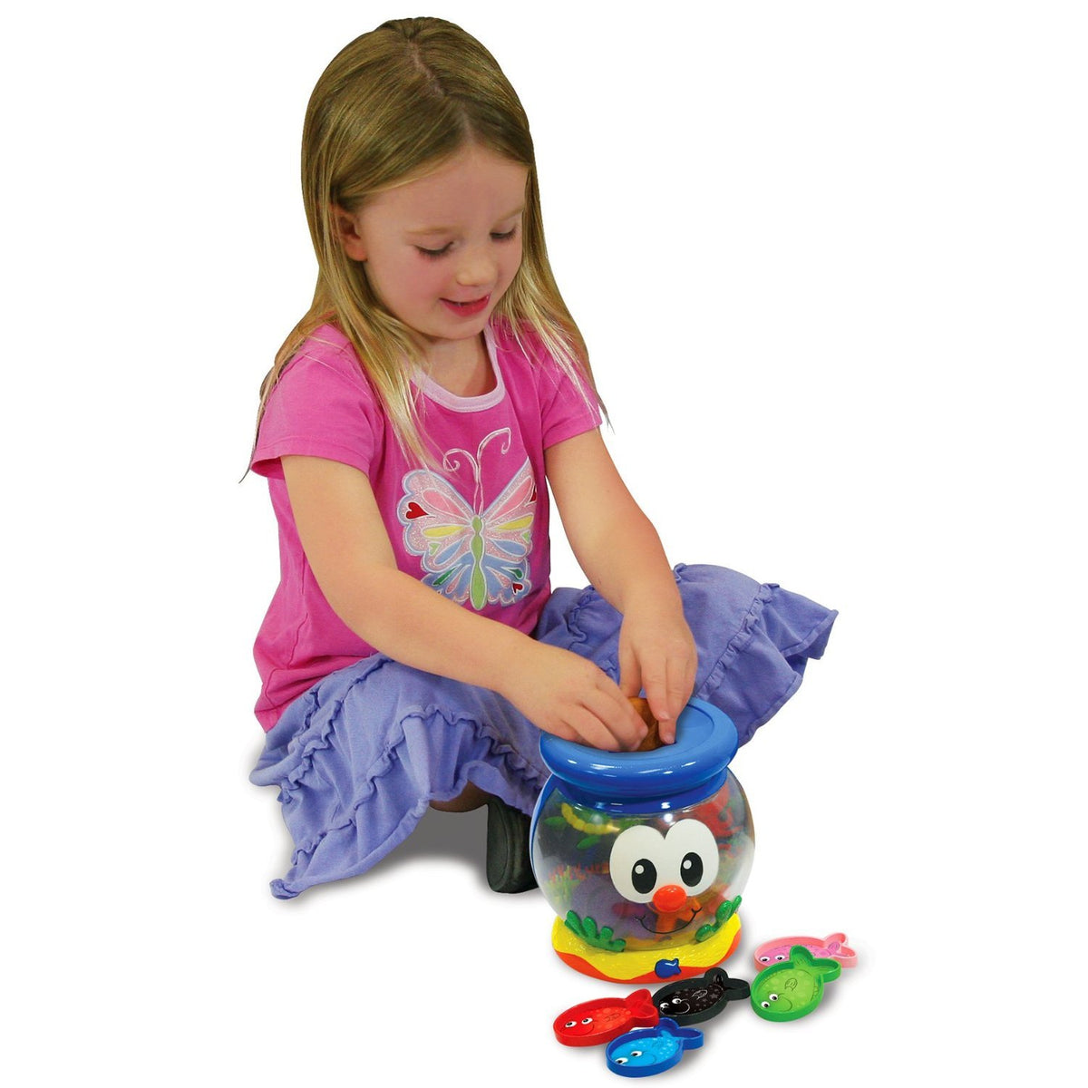 Color Fun Fish Bowl invites a child to find colors, supporting color discovery