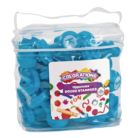 Colorations Alphabet Dough Stampers uppercase letters for tactile ABC learning.