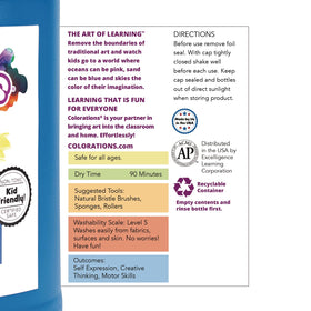 Colorations AP-certified non-toxic formula near busy classroom activity.